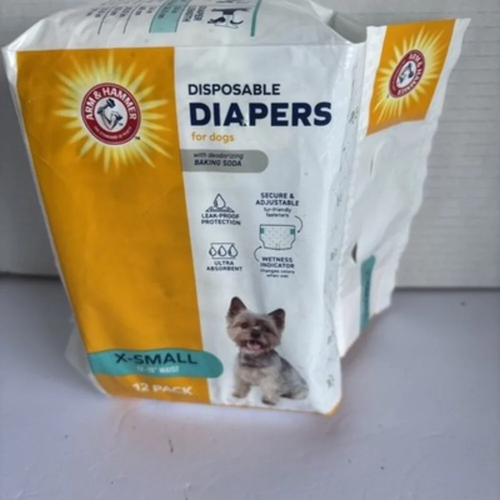 Arm And Hammer Female Dog Diapers Adjustable 12pk Size XS